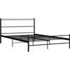 vidaXL Struttura letto in metallo nero 160×200 cm