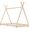 vidaXL Struttura letto per bambini in pino massiccio 70 x 140 cm