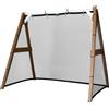 AXI SportsFun 4-in-1 in marrone/bianco | Telaio 4-in-1 per swing, calcio, pallavolo e tennis | Swing Frame & Net per vari sport