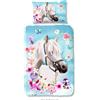 Muller Textil Biancheria da letto per bambini Good Morning con cavallo- 140x200 cm- 100% cotone