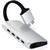 Satechi ST-TCDMMAS replicatore di porte e docking station per laptop USB 3.2 Gen 1 (3.1 Gen 1) Type-C Argento