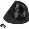 DELOCK Ergonomische USB Maus vertikal - kabellos schwarz