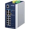 PLANET Industrial L2+ 8-Port 10/100/1000T + 2-Port
