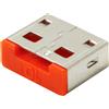 ROLINE 11.02.8331 Interfaccia di blocco porta Chiave di blocco USB Tipo-A Grigio 10 pezzo(i) (11.02.8331)