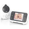 Alecto DVM-77 - Baby monitor con telecamera e display a colori da 2,8", bianco/antracite