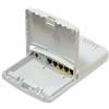 MikroTik Router Ethernet, MikroTik PowerBox RB750P-PBR2, 5x10/100 Mbps, PoE in, PoE out, bianco