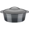 GSW casseruola/rosticceria in ghisa (arrosto, grigio, 33x25cm) - B-buono