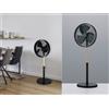 Reality Leuchten Ventilatore da camera oscillante nero DESIGNER macchina del vento