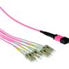 ACT 3 metri Cavo patch multimodale 50/125 OM4 fanout 1 X MTP femmina - 4 X LC duplex 8 fibre. 3m 8x50/125 om4 mtp/mpo(f)