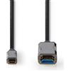 Nedis Cavo ottico USB (attivo) Nedis - USB-C maschio - HDMI maschio - 18 Gbps - 50,0 m - Rotondo - PVC - Nero - Imballaggio in cartone