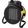 Nedis HTIF20FYW Industriële Keramische Ventilatorkachel Thermostaat 3 Standen 2000 W Geel