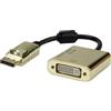 ROLINE Adattatore DisplayPort-DVI 4K ROLINE GOLD, attivo, v1.2, DP ST - DVI BU