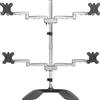 STARTECH ACCESSORIES StarTech.com ARMQUADSS Supporto per monitor per quattro monitor (per monitor VESA fino a 32", mobile, acciaio e alluminio) - Supporto - Braccio regolabile - per 4 monitor - Alluminio, acciaio - Dimensioni schermo: 81,3 cm (32") - …