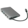 ROLINE 12.02.1021 replicatore di porte e docking station per laptop Cablato USB 3.2 Gen 2 (3.1 Gen 2) Type-C Grigio