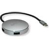 ROLINE Hub USB 3.2 Gen 1 ROLINE, rotondo, a 4 vie, cavo di connessione di tipo C