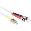 ACT 7 metri LSZH Cavo patch in fibra multimodale 50/125 OM3 duplex con connettori LC e ST