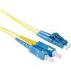 ACT 50 metri LSZH Cavo patch duplex a stivale corto in fibra monomodale 9/125 OS2 con connettori LC e SC