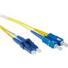 ACT 2 metri LSZH Cavo patch in fibra monomodale 9/125 OS2 ad avvio corto duplex con connettori LC e SC