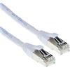 ACT Cavo patch bianco da 30 metri LSZH SFTP CAT6A senza strappo con connettori RJ45. Cat6a s/ftp lszh sng wh 30,00m (FB7330)