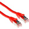 ACT Red 20 metri LSZH SFTP CAT6A cavo patch snagless con connettori RJ45