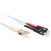 ACT 7 metri LSZH Cavo patch in fibra multimodale 50/125 OM3 duplex con connettori LC e SC