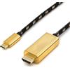 ROLINE GOLD Cavo adattatore USB Tipo C - HDMI, ST/ST, 1 m
