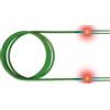 EasyLan Sacon EasyLan FO LED - Cavo patch - Da LC multimodale (M) a LC multimodale (M) - 3 m - Fibra ottica - Duplex - 50/125 micrometri - OM3 - Acquamarina, RAL 6027 (LSD32200030)