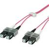 EasyLan Cavo patch LED in fibra ottica EasyLan duplex 50/125µm OM4, SC/SC, viola, 3 m