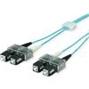 EasyLan Cavo patch LED in fibra ottica EasyLan duplex 50/125µm OM3, SC/SC, turchese, 3 m