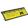 Logickeyboard Tastiera LogicKeyboard XL Print PC Slim Line NERO