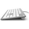 Hama KC-700 - Tastatur - USB - QWERTZ - Deutsch - weiß, Silber (00182651)