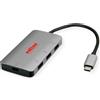 ROLINE Hub ROLINE USB 3.2 Gen 1, 3 porte, cavo di connessione di tipo C (PD+Dati)