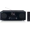 Lenco DIR-260BK - Radio Internet con radio DAB+ e FM, lettore CD/MP3, Bluetooth®, 2 x 10 Watt RMS, display a colori da 2,8", nero