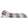 vidaXL Rete a doghe, 2 pezzi, con 42 doghe, 7 zone, 80x200 cm