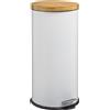 5five Simply Smart Cestino NATUREO, 30 L, metallo, bianco