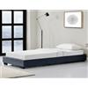 corium Letto imbottito in lino Struttura letto con rete a doghe 90x200 cm Letto con rete a doghe Letto singolo Letto per ragazzi Grigio scuro Corium