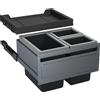 FRANKE Sorter FX 60 con separazione a 3 vie per armadio da 60 cm di larghezza / Volume dei rifiuti 48 (1x26 e 2x 11) litri / Contenitore dei rifiuti