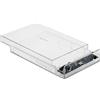 DELOCK DeLOCK Custodia esterna per HDD SATA da 3,5″ con USB Type-C femmina trasparente - senza attrezzi