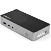 StarTech.com USB-C Dock - Docking Station per laptop Doppio Monitor HDMI 1080p - Power Delivery 65W - 1x USB-C, 3x USB-A, Ethernet - Doppio display video USB 3.1 Gen 1 Type-C Dock - Mac e Windows