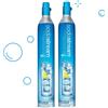 SodaStream Set di 2 bombole di ricarica gas co2 da 60l per gassificatore Sodastream 2 X CYLINDRE GAZ