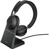 Jabra YOU'RE ON Jabra Headset Evolve2 65 UC Duo, inkl. Link 380c & Ladesta