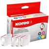 Kores G1565KIT - Confezione multipla di cartucce d'inchiostro Kores G1565KIT, sostituisce Canon PGI-2500XL