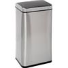 5five Simply Smart Cestino automatico 40L, acciaio inox, argento