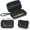 Wicked Chili Custodia Wicked Chili per trimmer Philips OneBlade, accessori e lame di ricambio, borsa da viaggio One Blade custodia protettiva (con scomparto per l'alimentatore, (QP2520, QP2530) nero