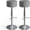 VICCO Set di 2 sgabelli da bar Vicco Grigio 33 x 92 cm 2 parti, Model 32000