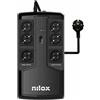 Nilox UPS OFFICE PREMIUM LI 850 VA Gruppo di continuità (UPS) Line-Interactive 0,85 kVA 595 W