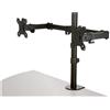 StarTech.com ARMDUAL2 Monitor Mount (supporto da tavolo, doppio monitor, girevole, per monitor VESA fino a 32 pollici, braccio per monitor) - Kit di montaggio - Braccio regolabile - per 2 monitor - Acciaio - Nero - Dimensioni schermo: 33-81,3 cm …
