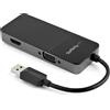 STARTECH ACCESSORIES Adattatore da USB a VGA/HDMI Startech USB32HDVGA 4K Ultra HD Nero