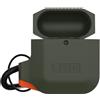 Urban Armor Gear Custodia morbida UAG Rugged Armor per AirPods - Verde / Arancione