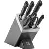 ZWILLING Four Star - Ceppo e set di coltelli - 7 pezzi - Nero/grigio